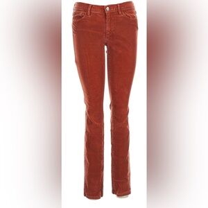 Ann Taylor Loft Curvy Bootcut Rust Brown Corduroy Pant 28/6